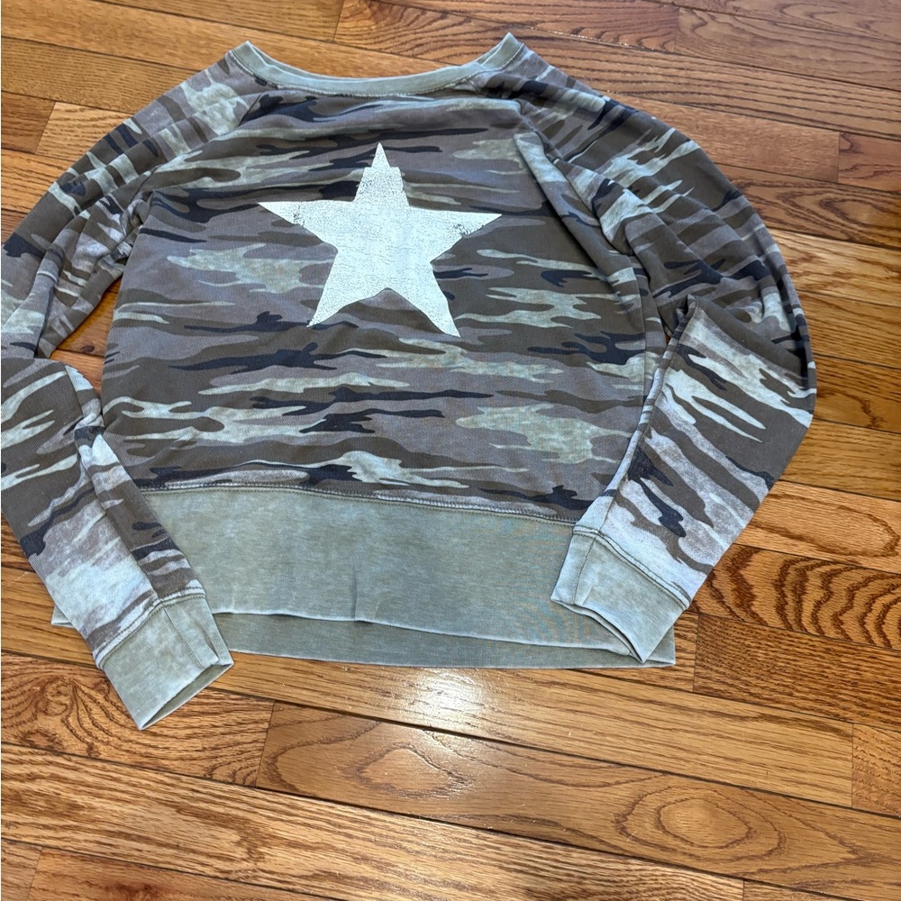 Grayson Threads Green and White Star Sweatshirt